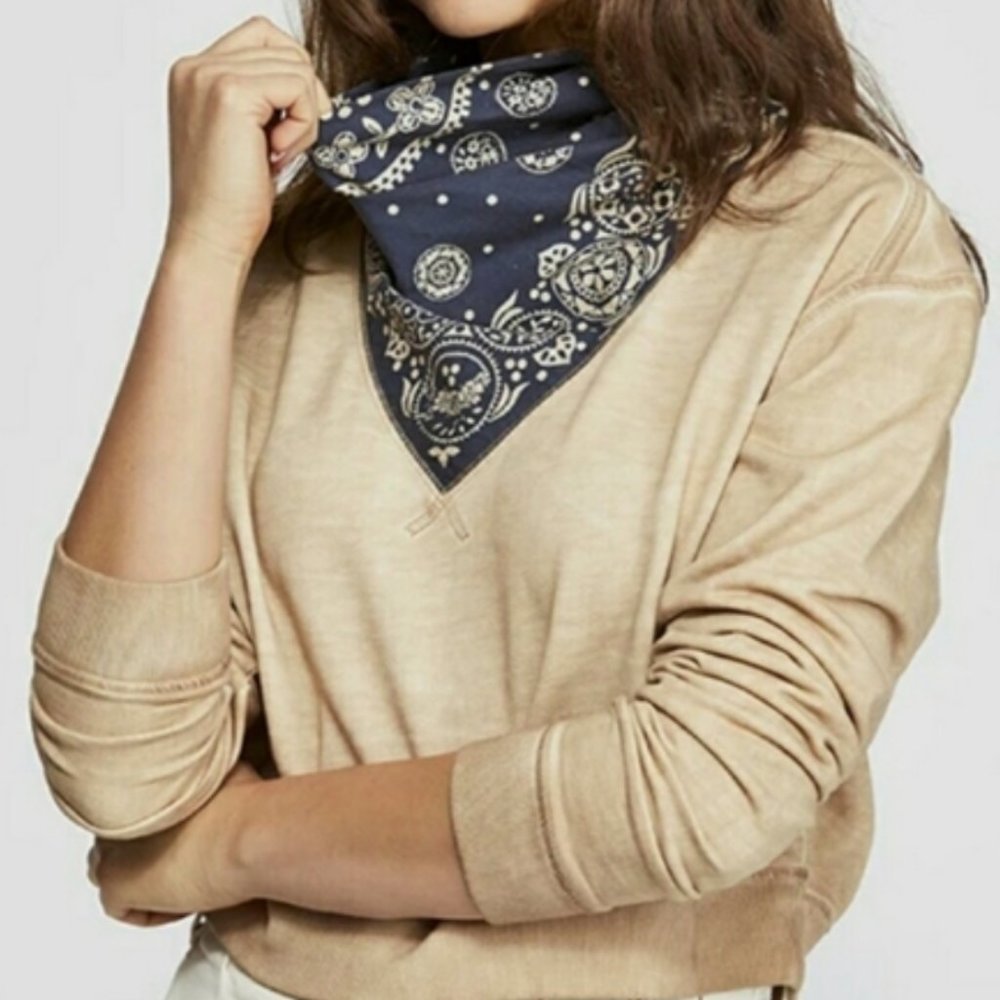 Free People Bandana Sweatshirt